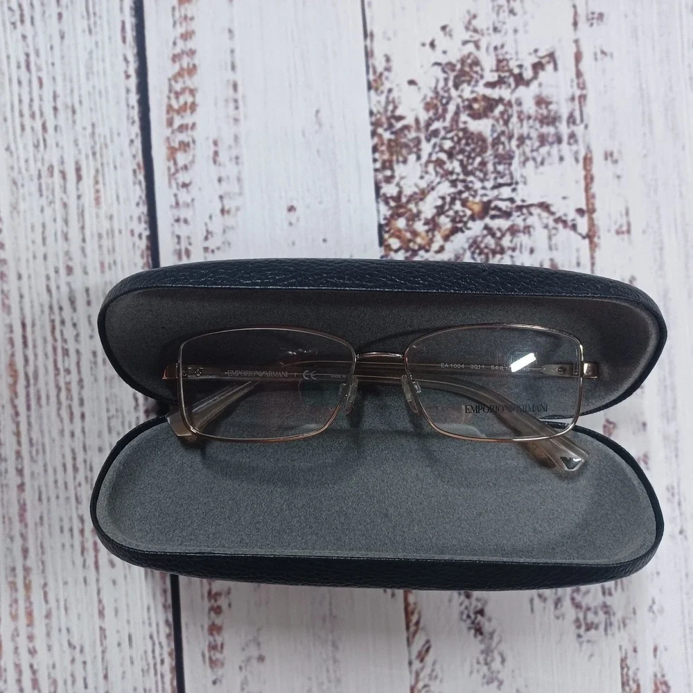 Emporio Armani Eyeglasses Womens‎ 54mm Rose Gold Excellent EA 1004 3011 Frames